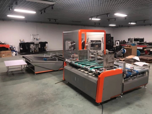 6 বার ঢেউতোলা বক্স গ্লুইং মেশিন 1600kg 60m/min-100m/min